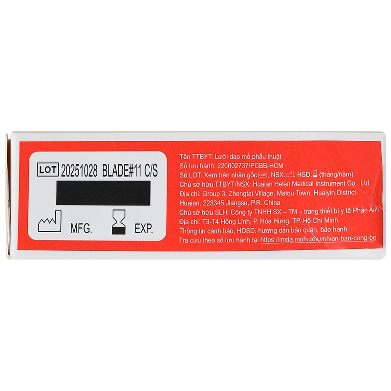 Lưỡi dao mổ Doctor số 11 hộp 100 cái - 4